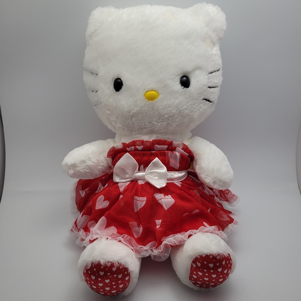 Build A Bear Hello Kitty Love Valentine's Day White Red 2012 Retired No Bow